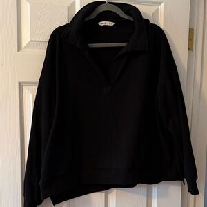 Bluenotes Black Fleece Pullover